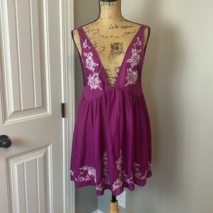 Free people, intimately free people size small dress with flaw missing ties